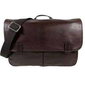 Fossil Mercer EW Leather City Bag Men's Messenger Brown Crossbody MRP $178